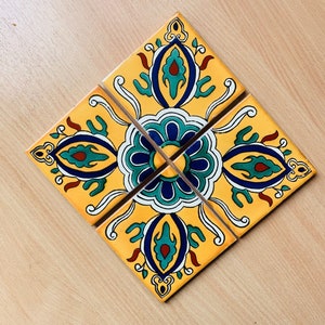Set of 4 Mexican Tile Coasters