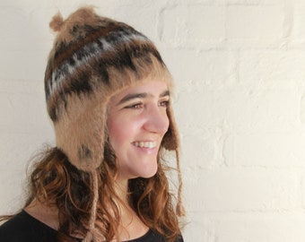 Hand Knitted Alpaca Wool Chullo from Bolivia - Unisex