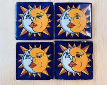 Alicia  5cm Handmade Talavera Tiles from Mexico - Small