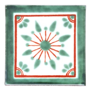 Pacho Handmade Mexican Tile - 10.5cm - Large