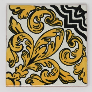 Nero Handmade Mexican Tile - 10.5cm - Large