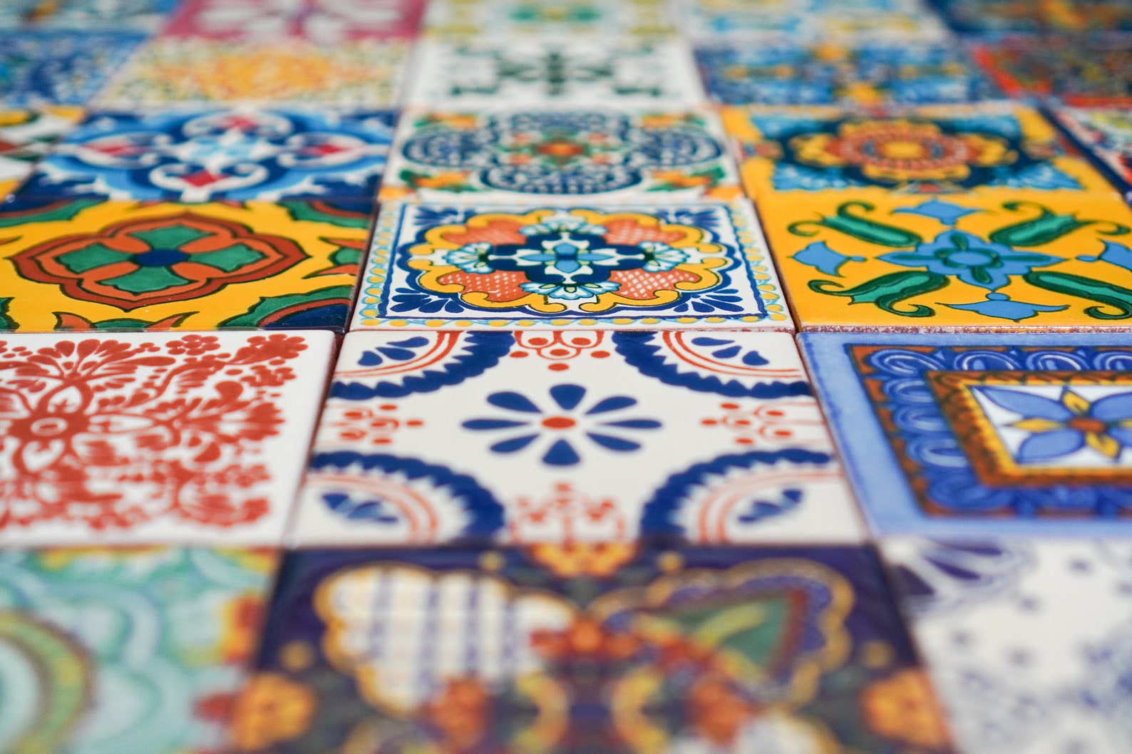 36 X Different Handmade Talavera Tiles From Mexico - Etsy UK