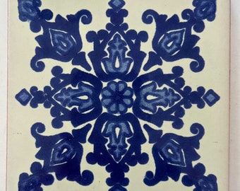 Handmade Mexican Tile - 10.5cm