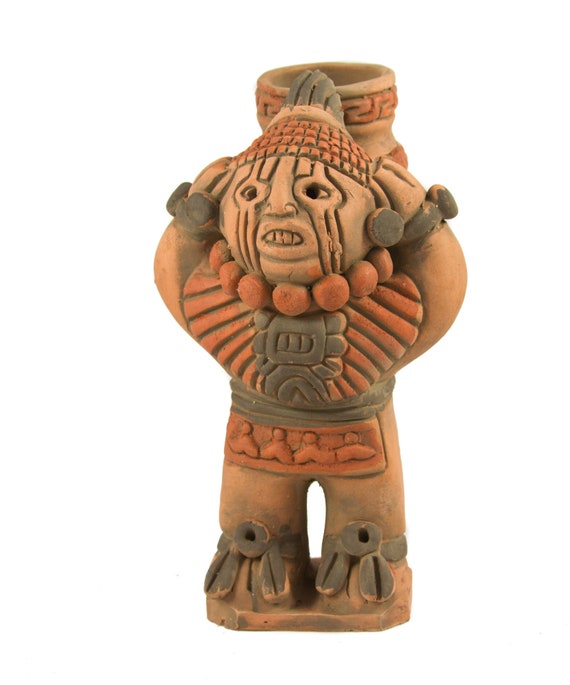メキシコ　マヤ アステカ 粘土 陶器　土偶 置物　？ ✴︎ 古代メキシコ展 ✴︎〜 マヤ・アステカ・テオティワカン