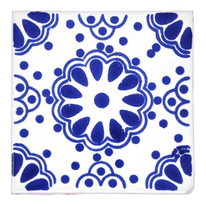 Benedicto Handmade Mexican Tile - 10.5cm - Large