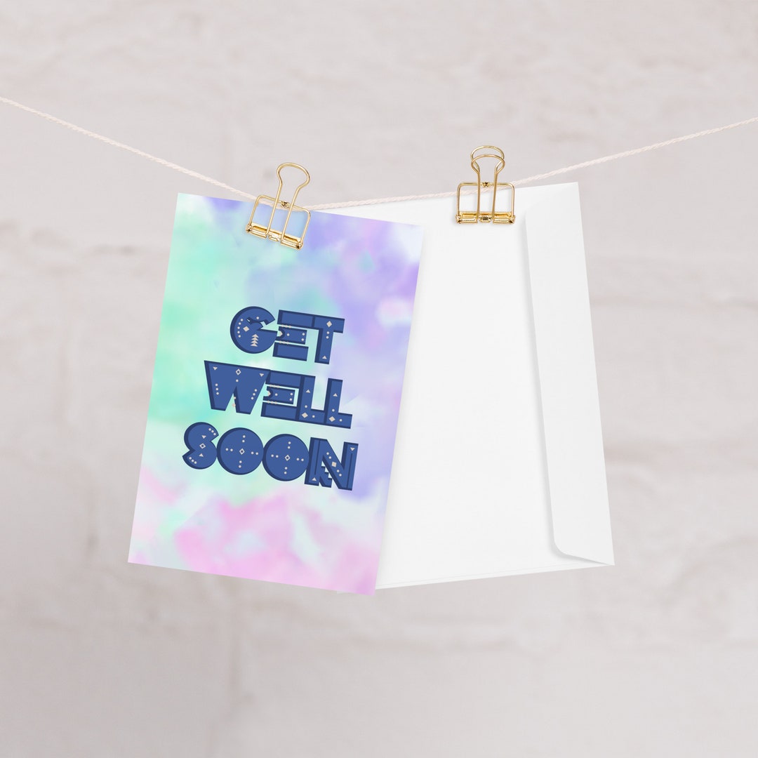 Get Well Soon Card - Etsy