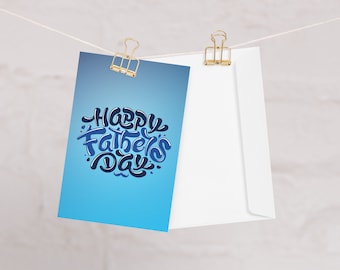 Happy Father's Day Printable Card / Instant Download PDF / Father's Day ...