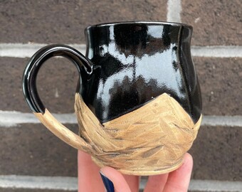 Black Espresso Mountain Mug