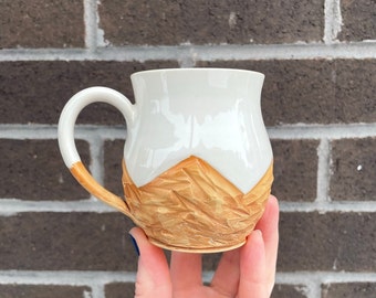 White Espresso Mountain Mug