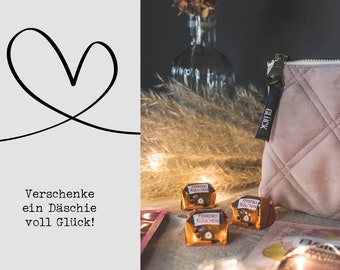 Geschenkset Wellness personalisierbar | Wohlfühl Geschenk | gefülltes Täschchen voll Glück | Geschenk für Freundin Mutter Frauen | Unikat