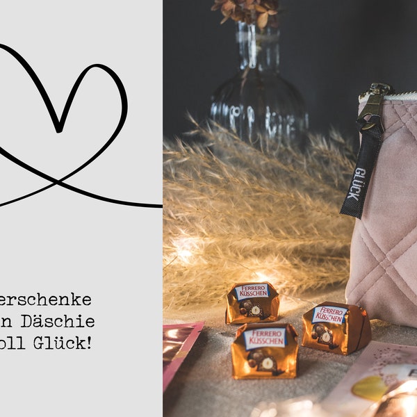 Geschenkset Wellness personalisierbar | Wohlfühl Geschenk | gefülltes Täschchen voll Glück | Geschenk für Freundin Mutter Frauen | Unikat