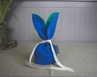 Bolsa de conejito con orejas embalaje dinero regalo bolsa de regalo de Pascua Nido de Pascua Bolsa de tela de conejito de Pascua | Bolsa de muselina | muchos colores