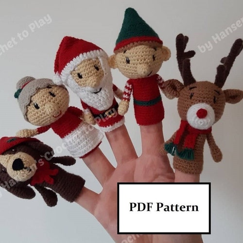 CROCHET PATTERN CHRISTMAS Finger Puppets / Amigurumi / Etsy