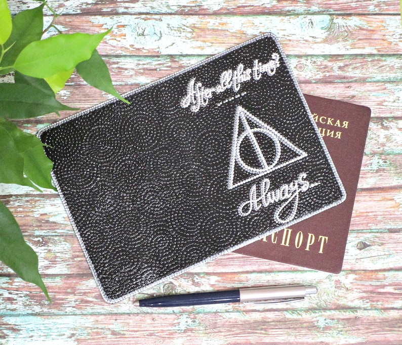 Harry Potter Decor Passport Cover Gifts for Him Deathly Etsy