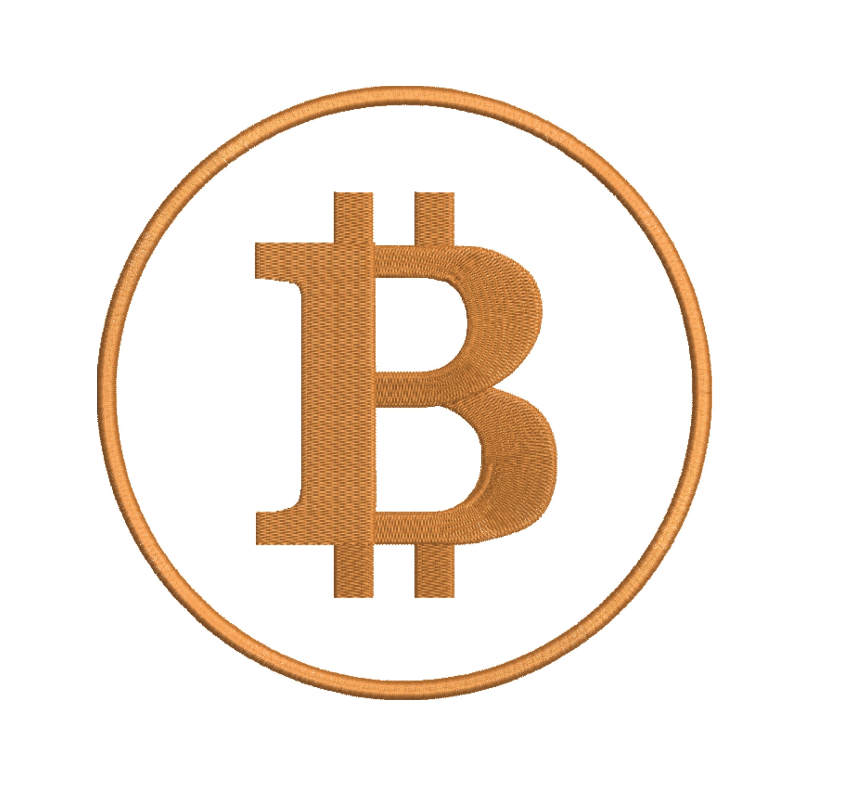 Bitcoin Embroidery Design - Machine Embroidery Design - 2 SIZE - Etsy