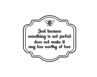 Bridgerton-Just Because Embroidery Design - Machine Embroidery Design - 3 SIZES
