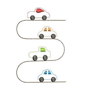 Cars Embroidery Design - Kids Embroidery Design - Machine Embroidery Design - 3 SIZES