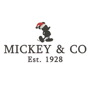 Mickey&Co Embroidery Design - Mickey Mouse - Machine Embroidery Design - 3 SIZES