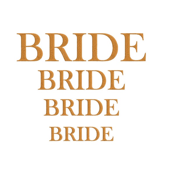 Bride Embroidery Design - Machine Embroidery Design - 4 SIZES