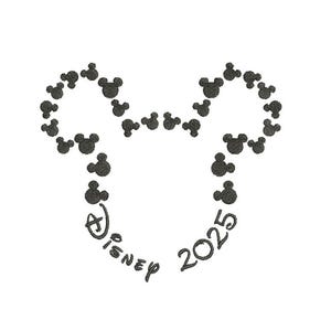 Disney 2025 Embroidery Design - Disney 2025 - Machine Embroidery Design - 3 SIZES