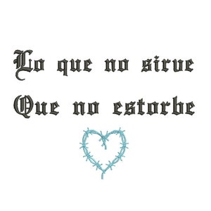Bichota Heart Embroidery Design - Machine Embroidery Design - 3 SIZES