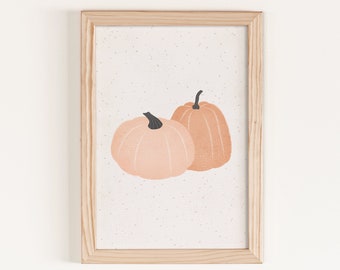Pumpkin Print: Farmhouse Fall Wall Art (Digital Download)