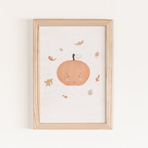 Kürbis-Druck, Halloween-Dekoration, Kürbis-Wandkunst, Thanksgiving-Dekor, Herbstdekor, Boho-Drucke, Herbstdekor, Kinderhalloween-Party, DIGITAL