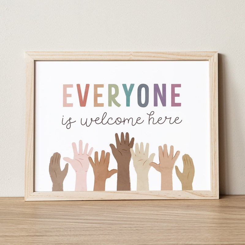 Everyone Welcome Sign - Etsy