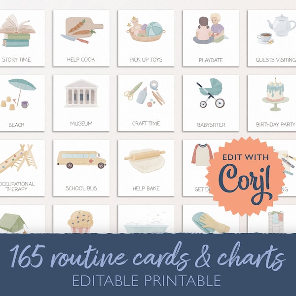 Toddler Routine Chart Etsy