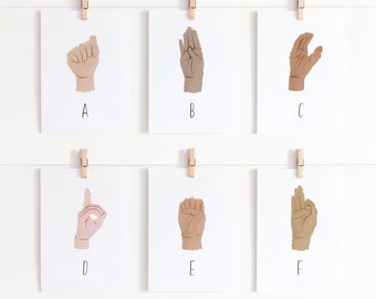 Sign Language, Flashcards, ASL Flash Cards, Montessori Materials, Homeschool Printables, Toddler Flashcards, Boho Classroom Decor, Preschool