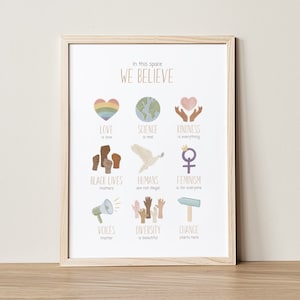 Inclusive Classroom Poster: Black Lives Matter, Diversity (Digital Download)