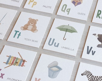Alphabet Flash Cards: Montessori ABC Printable (Digital Download)