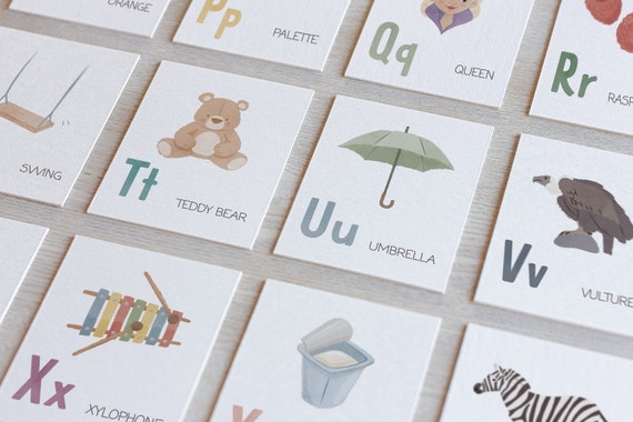 Alphabet Flash Cards: Montessori ABC Printable (Digital Download)