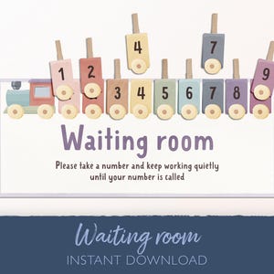 Teacher Waiting Room Sign: Classroom Management Printable (Digital Download 8.5x11 PDF