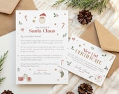 Letter from Santa & Nice List Certificate: Christmas Keepsake (Digital Download)