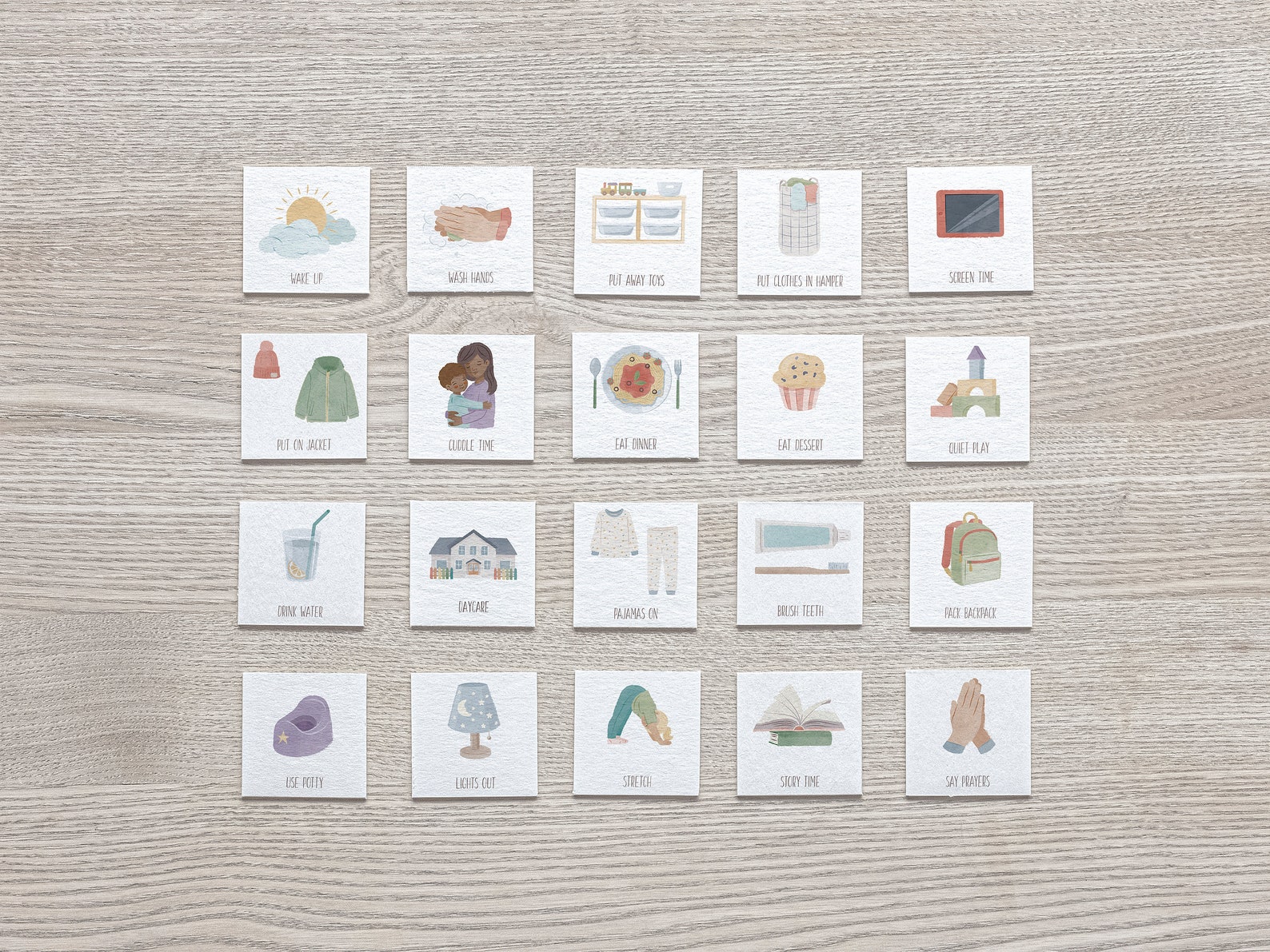 Editable Kids Routine Chart, Morning Routine, Toddler Bedtime Routine ...