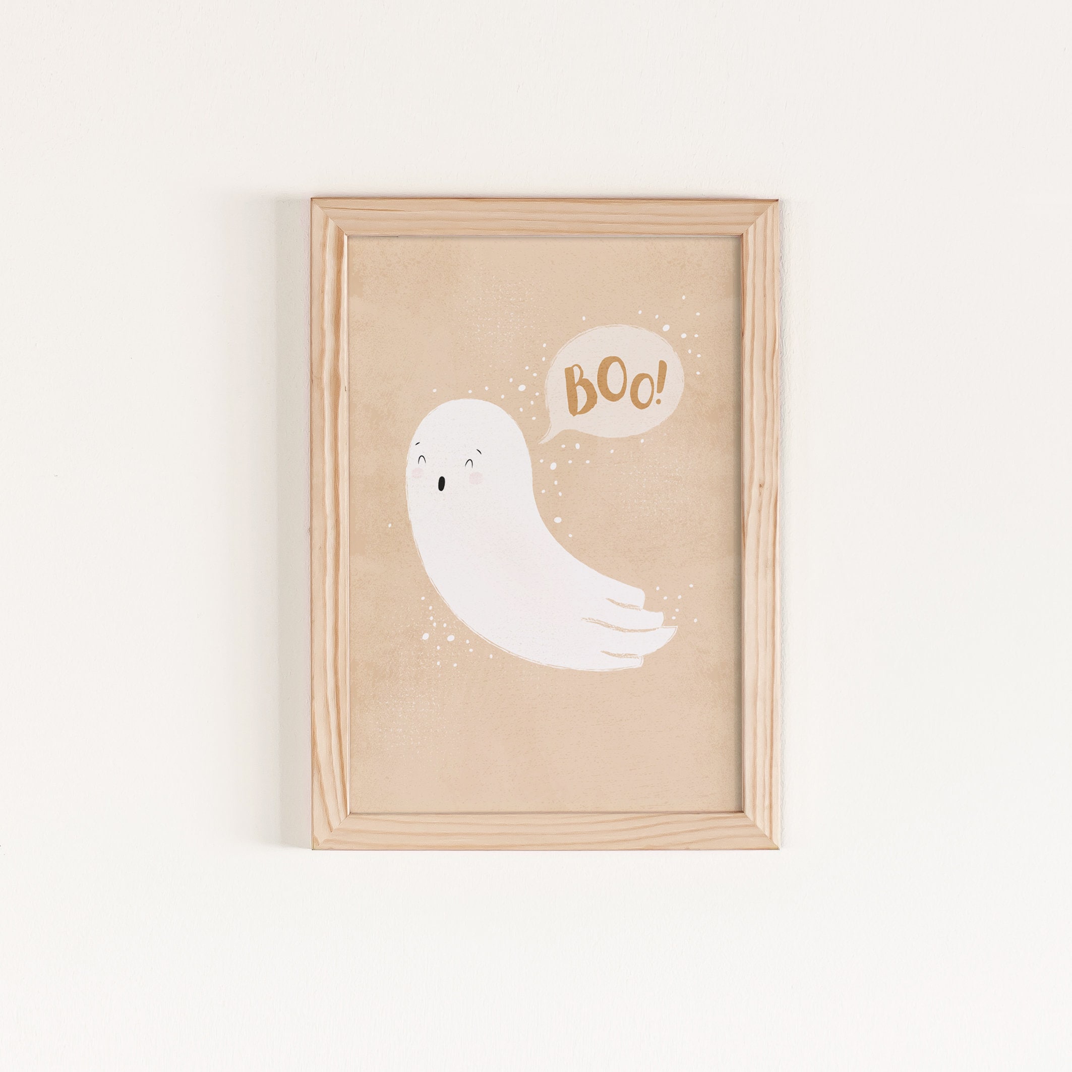 Cute Ghost Pastel Halloween Creepy Cute Ghost Art Print Etsy