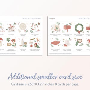 Editable Advent Calendar Activity Cards, Christmas Countdown, Kids Advent Flashcards, Children's Holiday Activities PRINTABLE image 4