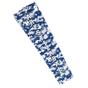 Custom Arm Sleeve, Personalized Arm sleeve, Arm Sleeve,  Digital Camo text sleeve, Text sleeve