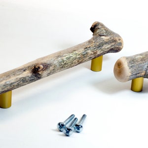Driftwood pulls, drawer pulls, driftwood handles, original grips, IKEA furniture image 9