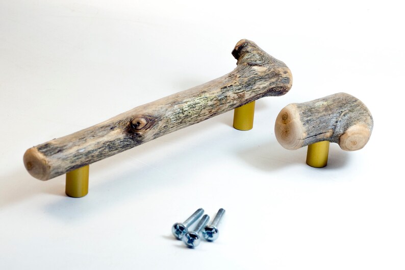 Driftwood pulls, drawer pulls, driftwood handles, original grips, IKEA furniture image 9