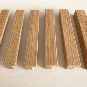 Wood handle, drawer pulls, minimalist handles, cabinet handle,  long pulls, IKEA PAX, DIY furniture, raw handle