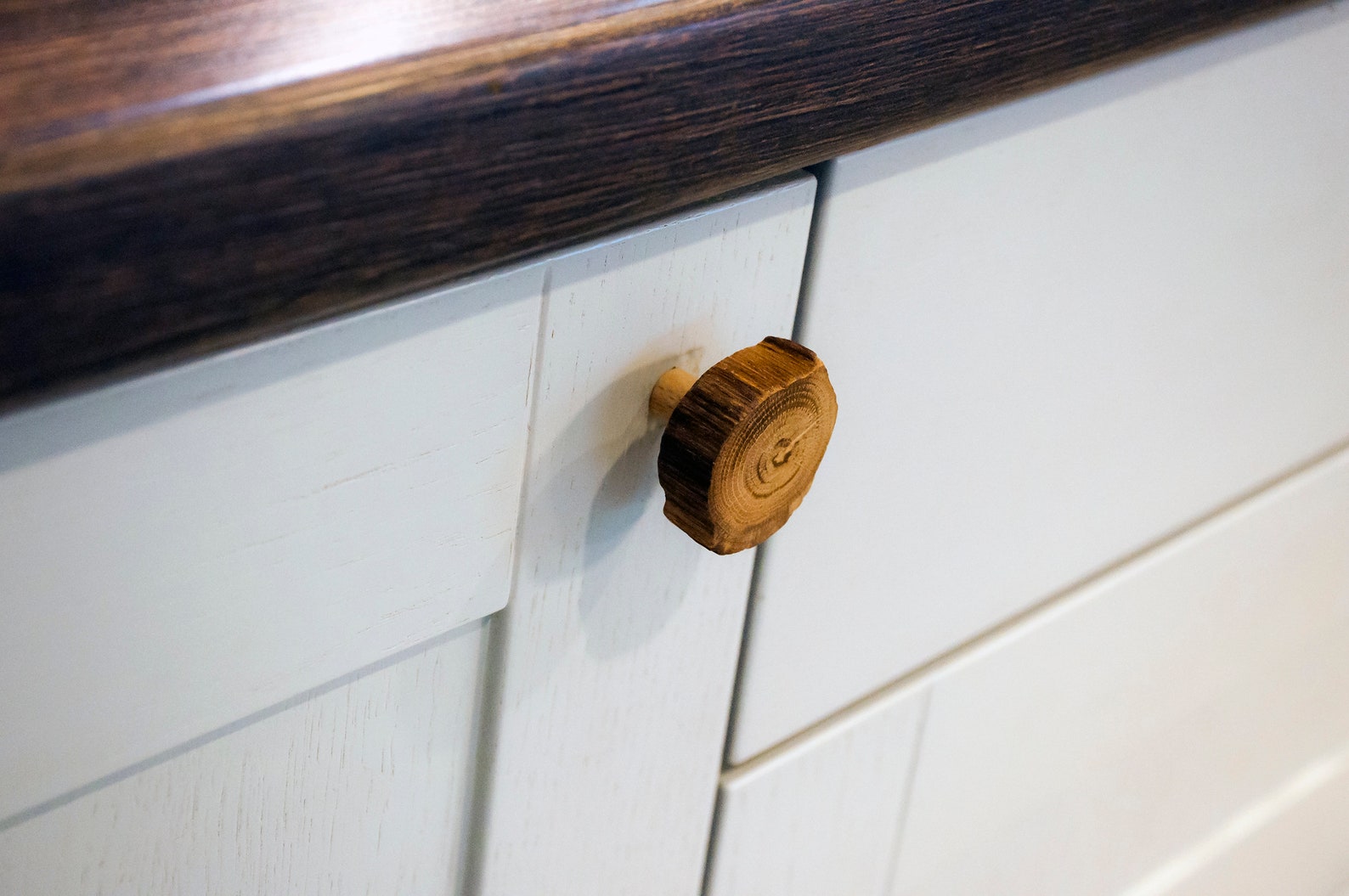 Oak Wood Knobs Wood Drawer Knobs Oak Etsy