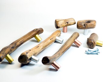 Natural wood branches handles, drawer pulls, driftwood handles, wooden handles, furniture upgrade