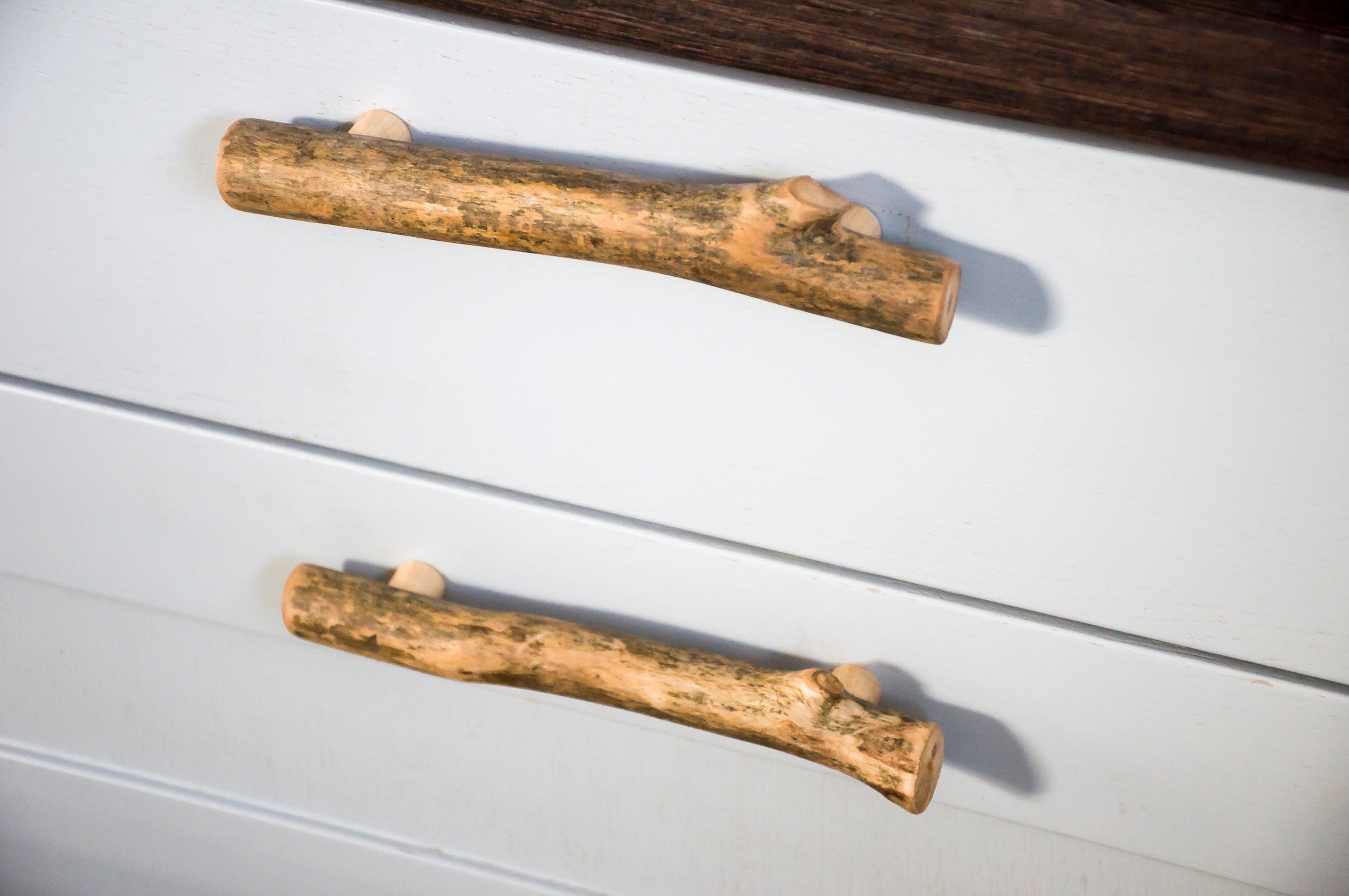 Schrankgriffe aus Eichenholz Schubladengriffe aus Holz | Etsy