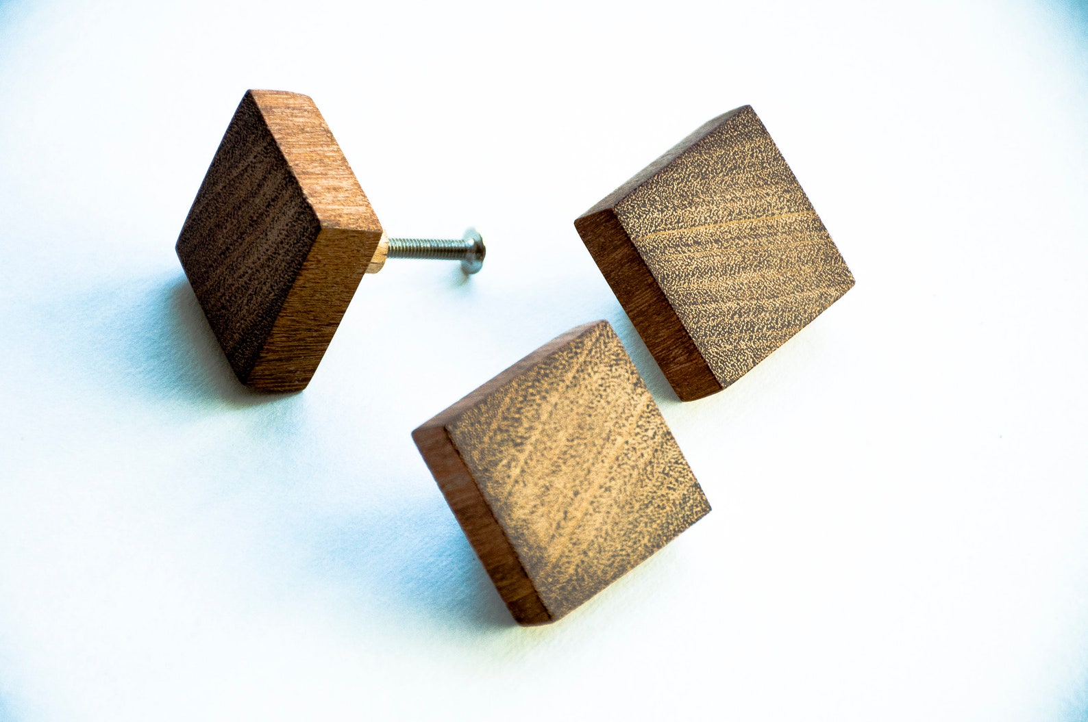 Mahogany Wood Knobs Wood Drawer Knobs Mahogany Etsy