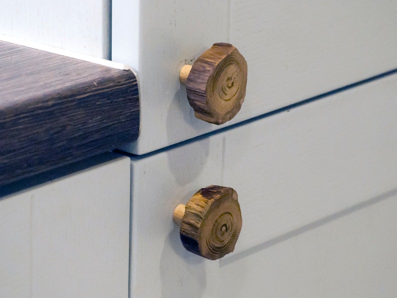 Oak Wood Knobs Wood Drawer Knobs Oak Handles Etsy