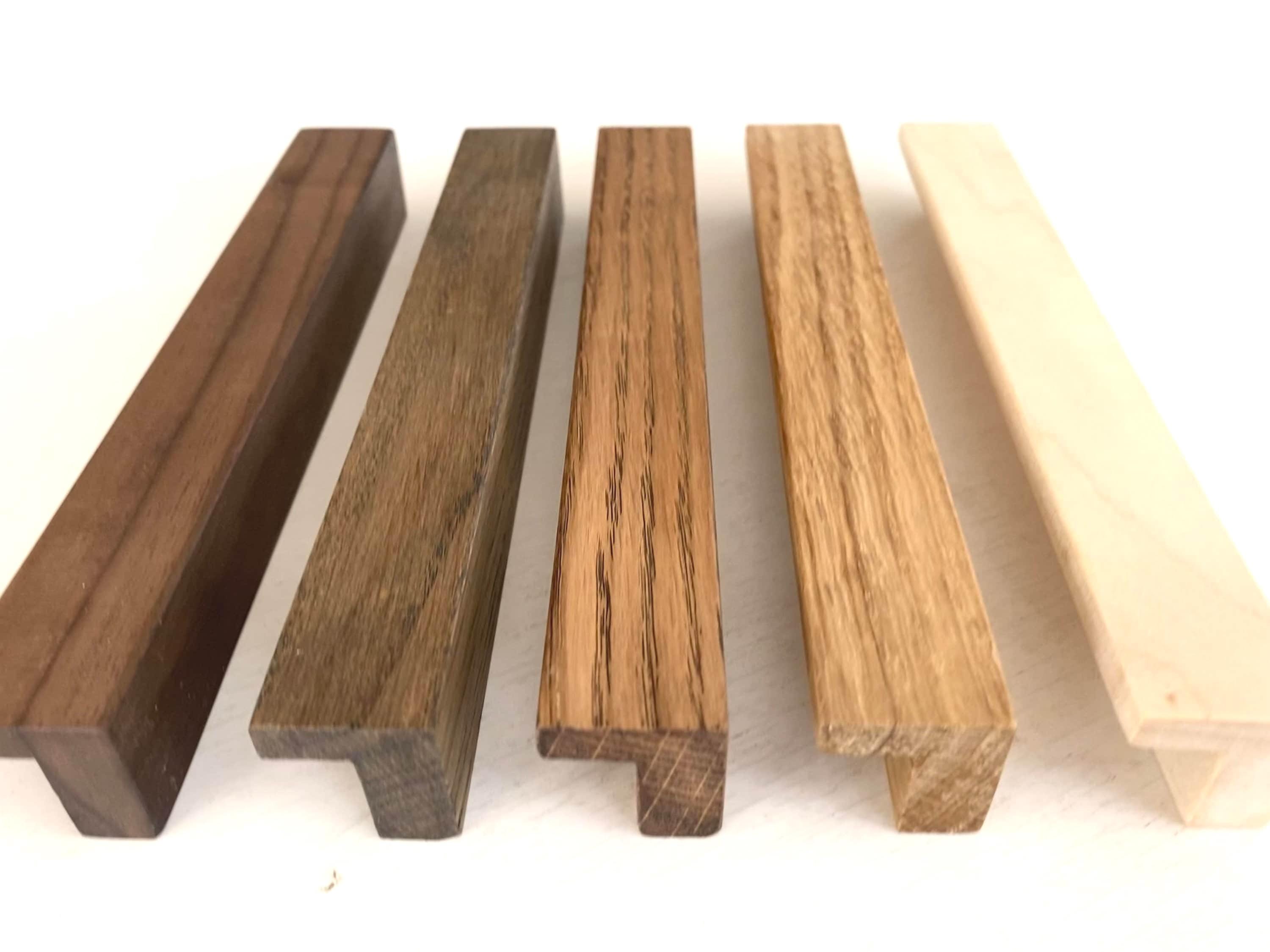 Tiradores de madera para armarios, tiradores de cajones, tiradores de madera maciza natural, tiradores de armario, interior clásico