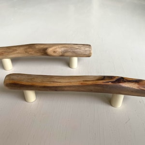 Driftwood pulls, drawer pulls, driftwood handles, original grips, IKEA furniture image 5