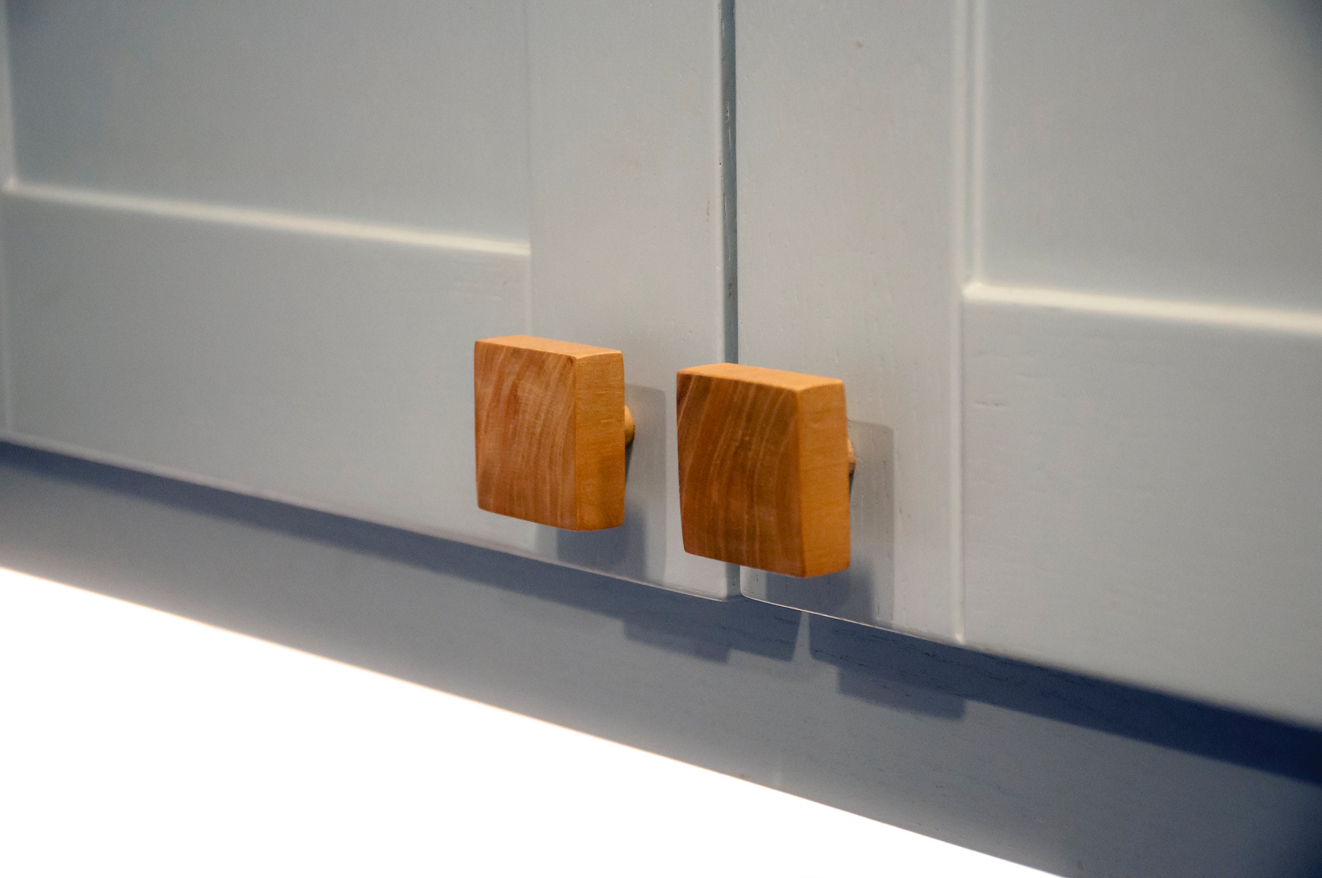 Cherry Wood Knobs Wood Drawer Knobs Cherry Etsy